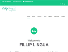 Tablet Screenshot of filliplingua.com